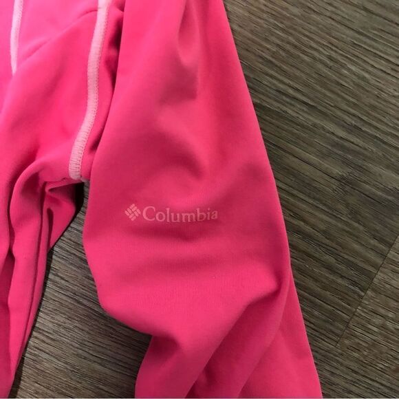 Women’s Columbia Pink Lightweight Omni Shade Hooded Workout Top Size L - Picture 6 of 12